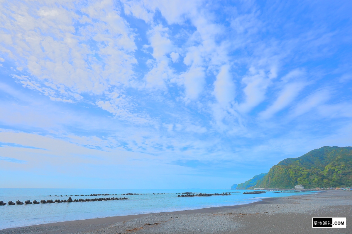 『レプリカだって、恋をする。』の聖地の用宗海岸